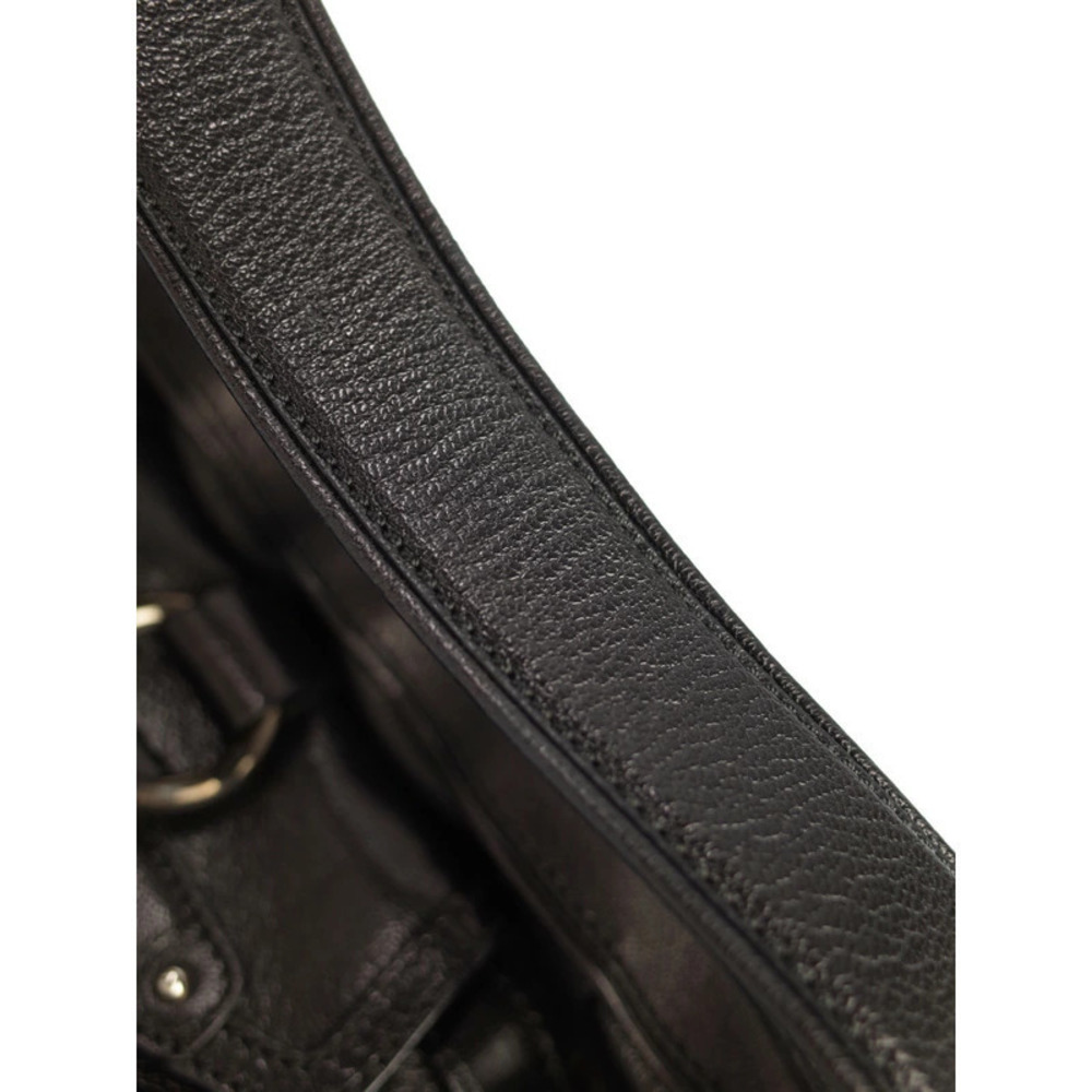 Celine One Shoulder Hobo Bag Leather Black - Picture 9 of 9